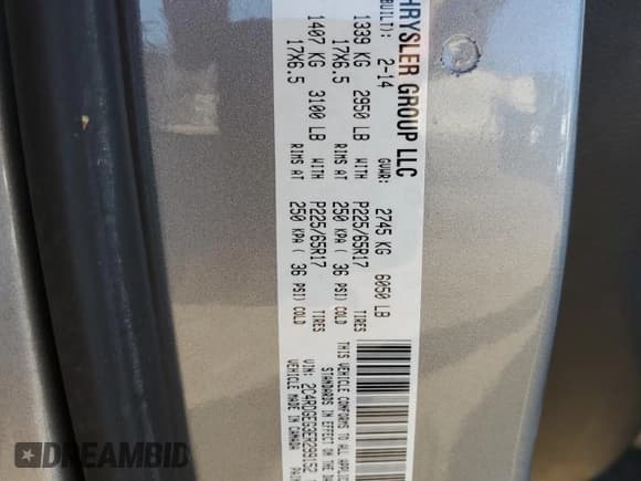 ✅ 2014 Dodge Grand Caravan R/T • VIN: 2C4RDGEG3ER299152 • Лот: 91601435. Опубликован ранее на Copart с пробегом 155 859 миль. Бесплатный доступ к архиву аукционных продаж из США и подробный отчёт об истории автомобиля на DreamBid. Изображение 13.