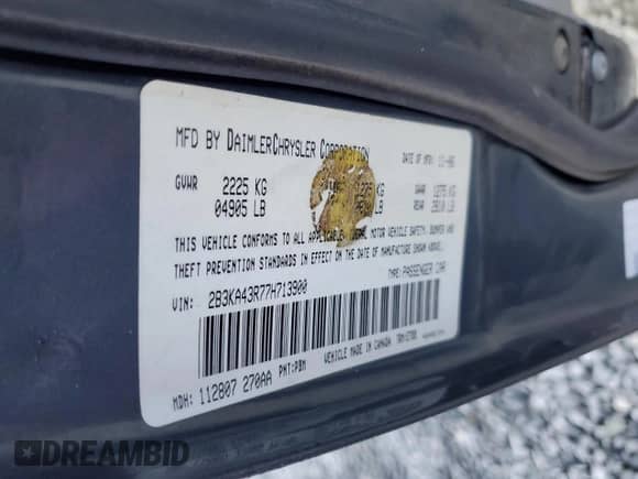 2007 Dodge Charger с VIN 2B3KA43R77H713900, выставлен на аукционе Copart как лот 77105794 с пробегом 178 576 миль миль и Списание • Salvage title. История ставок и продаж доступна на DreamBid. Изображение 14.