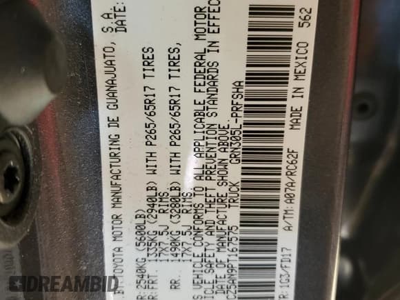 ✅ 2023 Toyota Tacoma Trail Edition • VIN: 3TYCZ5AN9PT167575 • Lot: 86885155. Listed on Copart with 31,605 mi. Free auction sales archive from the USA and detailed vehicle history report at DreamBid. Image 13.