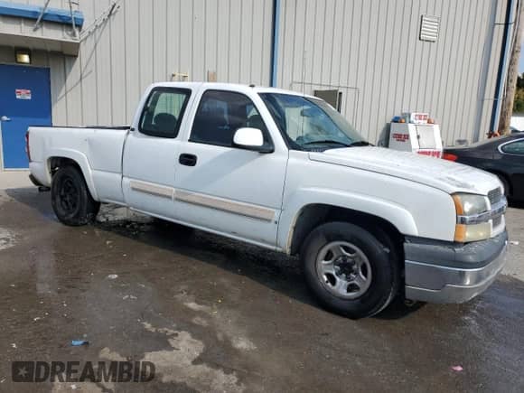 2004 Chevrolet Silverado 1500 LS with VIN 2GCEC19V041203546, listed as a Copart auction lot 80178525 with 454,830 mi miles and Salvage title. Bid and sale history available at DreamBid. Image 4.