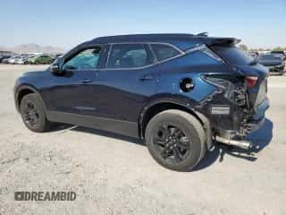 2021 Chevrolet Blazer LT with VIN 3GNKBCR46MS519635, listed as a Copart auction lot 60916644 with 27,933 mi miles and Salvage title. Bid and sale history available at DreamBid. Image 2.