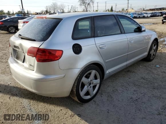 ✅ 2008 Audi A3 • VIN: WAUHF78P18A046273 • Lot: 45695245. Listed on Copart with 107,859 mi. Free auction sales archive from the USA and detailed vehicle history report at DreamBid. Image 3.