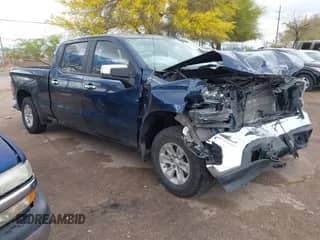 2021 Chevrolet Silverado 1500 LT z VIN 1GCUYDET2MZ373160, wystawiony jako IAAI lot #41970348 z przebiegiem 55 079 mil mil oraz . Historia ofert i sprzedaży dostępna na DreamBid. Obrazek 1.