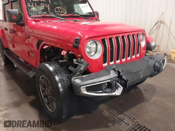 ✅ 2020 Jeep Gladiator Overland • VIN: 1C6HJTFG1LL129994 • Lot: 42244189. Listed on IAAI with 46,414 mi. Free auction sales archive from the USA and detailed vehicle history report at DreamBid. Image 6.