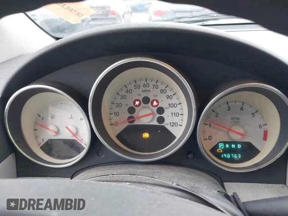 ✅ 2007 Dodge Caliber SXT • VIN: 1B3HB48B47D187063 • Lot: 43754083. Listed on IAAI with 198,763 mi. Free auction sales archive from the USA and detailed vehicle history report at DreamBid. Image 7.