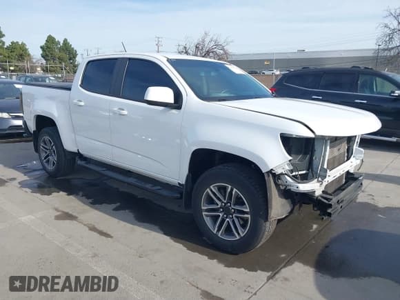 ✅ 2021 Chevrolet Colorado 2WD Work Truck • VIN: 1GCGSBENXM1118310 • Lot: 41668804. Listed on IAAI with 65,295 mi. Free auction sales archive from the USA and detailed vehicle history report at DreamBid. Image 1.