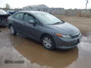 ✅ 2012 Honda Civic LX • VIN: 19XFB2F59CE091087 • Lot: 43462123. Wystawiony na IAAI z przebiegiem 156 916 mil. Bezpłatny archiwum sprzedaży aukcyjnych z USA i szczegółowy raport historii pojazdu na DreamBid. Zdjęcie 1.