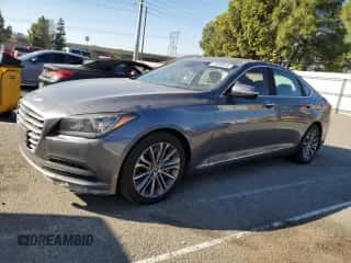 2016 Hyundai Genesis 3.8L z VIN KMHGN4JE3GU143475, wystawiony jako Copart lot #81856914 z przebiegiem 154 707 mil mil oraz Szkoda całkowita • Salvage title. Historia ofert i sprzedaży dostępna na DreamBid. Obrazek 1.