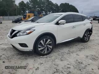 2016 Nissan Murano Platinum с VIN 5N1AZ2MG8GN103091, выставлен на аукционе Copart как лот 84400205 с пробегом 145 066 миль миль и Списание • Salvage title. История ставок и продаж доступна на DreamBid. Изображение 1.