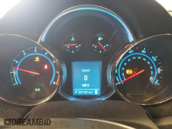 2012 Chevrolet Cruze 1LT z VIN 1G1PF5SC6C7171874, wystawiony jako Copart lot #90524795 z przebiegiem 47 381 mil mil oraz Szkoda całkowita • Salvage title. Historia ofert i sprzedaży dostępna na DreamBid. Obrazek 9.