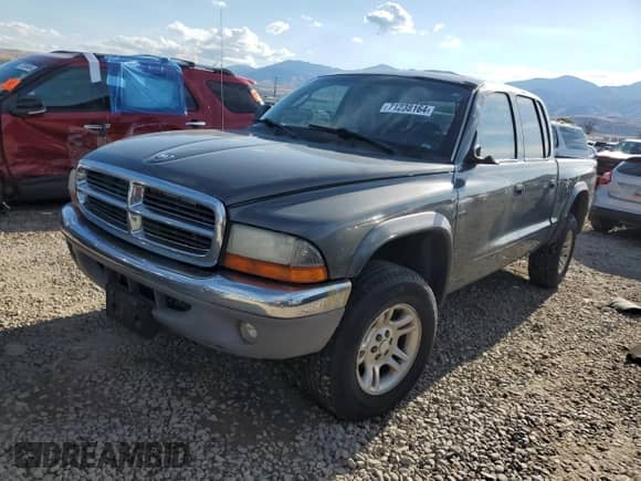 2004 Dodge Dakota SLT z VIN 1D7HG48N24S594161, wystawiony jako Copart lot #71238164 z przebiegiem Nie podano mil oraz Szkoda całkowita • Salvage title. Historia ofert i sprzedaży dostępna na DreamBid. Obrazek 1.