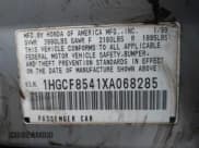 ✅ 1999 Honda Accord DX • VIN: 1HGCF8541XA068285 • Lot: 41152573. Listed on IAAI with 185,879 mi. Free auction sales archive from the USA and detailed vehicle history report at DreamBid. Image 9.