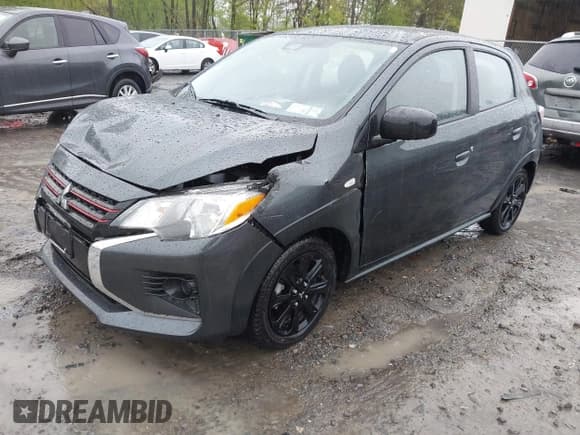 ✅ 2024 Mitsubishi Mirage Black Edition • VIN: ML32AWHJ8RH007415 • Lot: 42231952. Listed on IAAI with 13,837 mi. Free auction sales archive from the USA and detailed vehicle history report at DreamBid. Image 2.