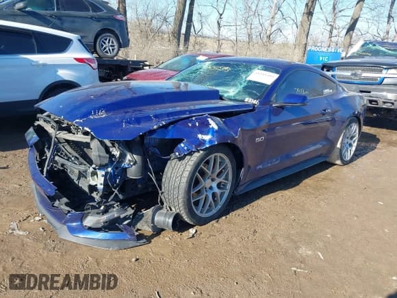 ✅ 2015 Ford Mustang GT • VIN: 1FA6P8CF2F5362840 • Lot: 41445393. Listed on IAAI with 79,176 mi. Free auction sales archive from the USA and detailed vehicle history report at DreamBid. Image 2.