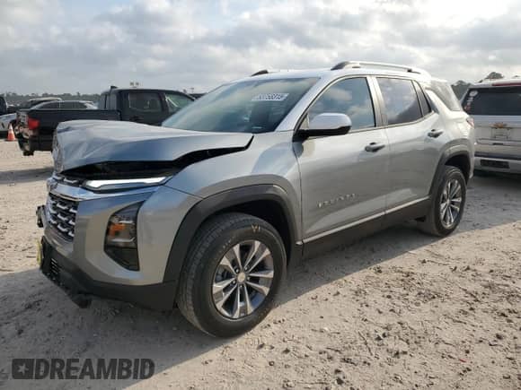 2025 Chevrolet Equinox FWD LT с VIN 3GNAXHEG2SL290954, выставлен на аукционе Copart как лот 53758315 с пробегом 593 миль миль и Списание • Salvage title. История ставок и продаж доступна на DreamBid. Изображение 1.