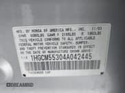 ✅ 2004 Honda Accord LX • VIN: 1HGCM55304A042445 • Lot: 42565197. Listed on IAAI with 161,445 mi. Free auction sales archive from the USA and detailed vehicle history report at DreamBid. Image 9.