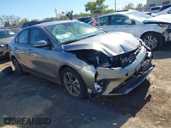 ✅ 2023 Kia Forte LXS • VIN: 3KPF24AD1PE654066 • Lot: 43507858. Listed on IAAI with 39,765 mi. Free auction sales archive from the USA and detailed vehicle history report at DreamBid. Image 1.