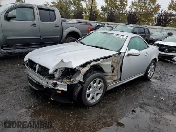 ✅ 2002 Mercedes-Benz SLK 230 Kompressor • VIN: WDBKK49F42F261969 • Lot: 85283055. Listed on Copart with 91,465 mi. Free auction sales archive from the USA and detailed vehicle history report at DreamBid. Image 1.