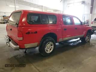 2004 Dodge Dakota SLT z VIN 1D7HG48N54S509927, wystawiony jako Copart lot #71685514 z przebiegiem 145 060 mil mil oraz Szkoda całkowita • Salvage title. Historia ofert i sprzedaży dostępna na DreamBid. Obrazek 3.