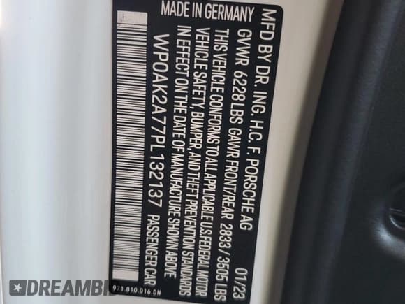 ✅ 2023 Porsche Panamera 4S E-Hybrid • VIN: WP0AK2A77PL132137 • Lot: 67796105. Wystawiony na Copart z przebiegiem Nie podano. Bezpłatny archiwum sprzedaży aukcyjnych z USA i szczegółowy raport historii pojazdu na DreamBid. Zdjęcie 12.