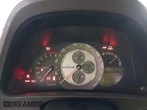 ✅ 2001 Lexus IS 300/350 • VIN: JTHBD182510011973 • Lot: 43040080. Listed on IAAI with 270,557 mi. Free auction sales archive from the USA and detailed vehicle history report at DreamBid. Image 7.