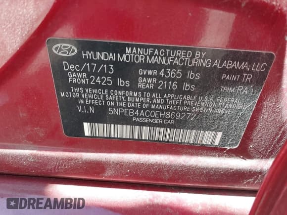 ✅ 2014 Hyundai Sonata GLS • VIN: 5NPEB4AC0EH869272 • Lot: 43525098. Wystawiony na IAAI z przebiegiem 114 693 mil. Bezpłatny archiwum sprzedaży aukcyjnych z USA i szczegółowy raport historii pojazdu na DreamBid. Zdjęcie 9.