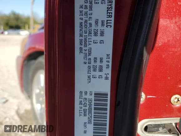 ✅ 2008 Dodge Caliber SXT • VIN: 1B3HB48B88D752092 • Лот: 41462095. Опубликован ранее на Copart с пробегом 109 696 миль. Бесплатный доступ к архиву аукционных продаж из США и подробный отчёт об истории автомобиля на DreamBid. Изображение 13.