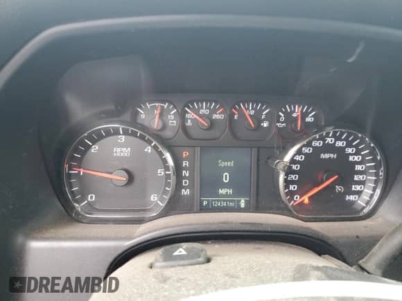 2016 Chevrolet Silverado 1500 Work Truck with VIN 1GCVKNEHXGZ133415, listed as a Copart auction lot 58200525 with 124,341 mi miles and Clean title. Bid and sale history available at DreamBid. Image 9.