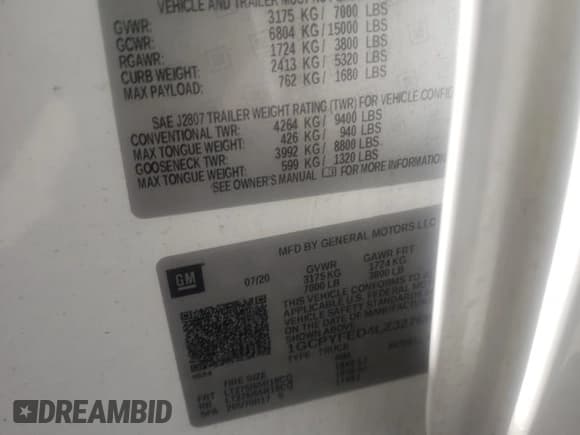 ✅ 2020 Chevrolet Silverado 1500 LT Trail Boss • VIN: 1GCPYFED4LZ327698 • Lot: 68046414. Wystawiony na Copart z przebiegiem 74 438 mil. Bezpłatny archiwum sprzedaży aukcyjnych z USA i szczegółowy raport historii pojazdu na DreamBid. Zdjęcie 12.