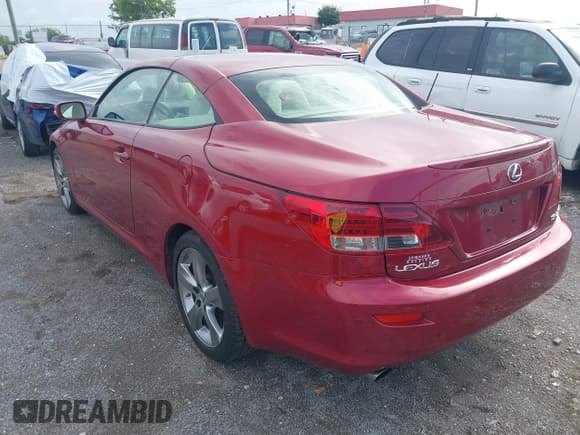 ✅ 2010 Lexus IS 250 C • VIN: JTHFF2C28A2512322 • Lot: 42684261. Listed on IAAI with 59,939 mi. Free auction sales archive from the USA and detailed vehicle history report at DreamBid. Image 3.
