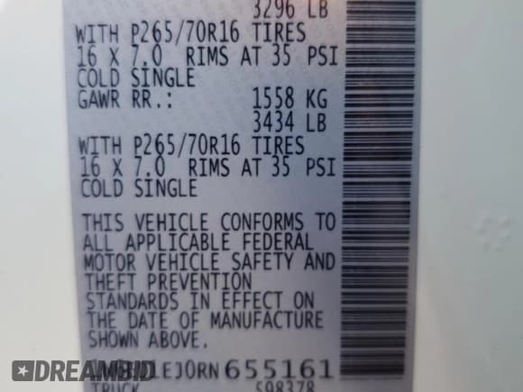 ✅ 2024 Nissan Frontier S • VIN: 1N6ED1EJ0RN655161 • Lot: 44200255. Listed on Copart with 841 mi. Free auction sales archive from the USA and detailed vehicle history report at DreamBid. Image 12.