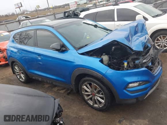 2017 Hyundai Tucson Sport with VIN KM8J33A2XHU444886, listed as a IAAI auction lot 41485774 with 103,159 mi miles and . Bid and sale history available at DreamBid. Image 14.