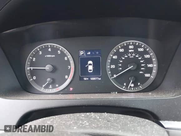 2015 Hyundai Sonata SE with VIN 5NPE24AF2FH048704, listed as a IAAI auction lot 43515291 with 122,077 mi miles and . Bid and sale history available at DreamBid. Image 7.