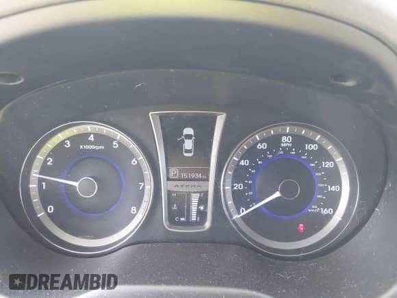 2013 Hyundai Azera z VIN KMHFH4JGXDA225432, wystawiony jako IAAI lot #42994814 z przebiegiem 151 934 mil mil oraz . Historia ofert i sprzedaży dostępna na DreamBid. Obrazek 7.