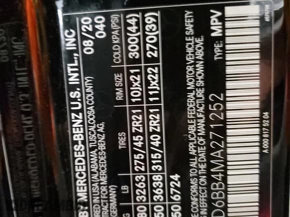 ✅ 2021 Mercedes-Benz GLE 53 AMG • VIN: 4JGFD6BB4MA271252 • Lot: 86163385. Wystawiony na Copart z przebiegiem 44 304 mil. Bezpłatny archiwum sprzedaży aukcyjnych z USA i szczegółowy raport historii pojazdu na DreamBid. Zdjęcie 12.