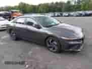 2025 Hyundai Elantra SEL Sport with VIN KMHLM4DG2SU955860, listed as a IAAI auction lot 43317517 with 8,756 mi miles and . Bid and sale history available at DreamBid. Image 1.