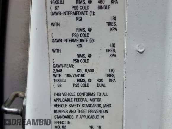 ✅ 2018 Ford Transit • VIN: 1FDBF6PM6JKA57419 • Лот: 70537545. Опубликован ранее на Copart с пробегом 69 936 миль. Бесплатный доступ к архиву аукционных продаж из США и подробный отчёт об истории автомобиля на DreamBid. Изображение 13.