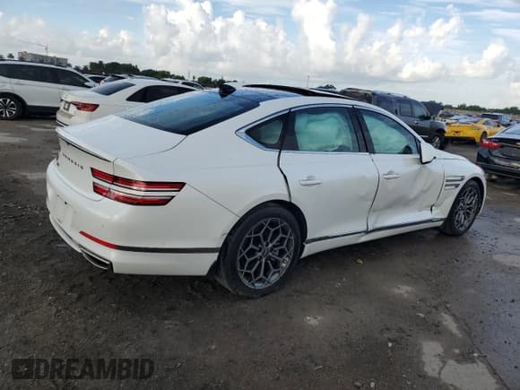 ✅ 2023 Genesis G80 2.5T • VIN: KMTGB4SC7PU152983 • Лот: 68961214. Опубликован ранее на Copart с пробегом 15 894 миль. Бесплатный доступ к архиву аукционных продаж из США и подробный отчёт об истории автомобиля на DreamBid. Изображение 3.