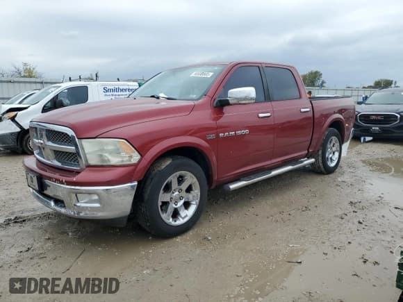 ✅ 2012 Ram 1500 Laramie • VIN: 1C6RD6NT4CS292382 • Lot: 90690865. Listed on Copart with 217,537 mi. Free auction sales archive from the USA and detailed vehicle history report at DreamBid. Image 1.