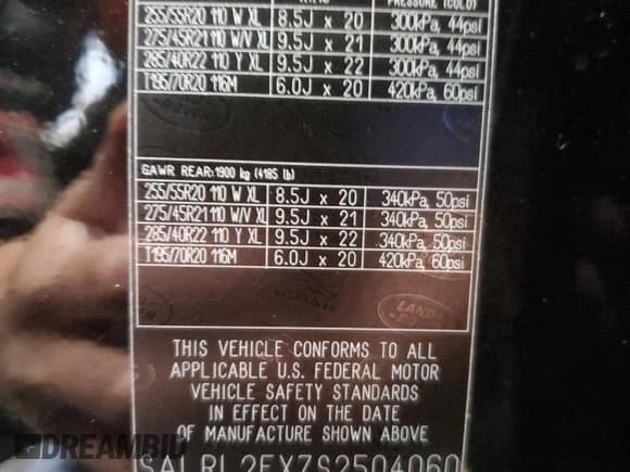 ✅ 2025 Land Rover Discovery • VIN: SALRL2FX7S2504060 • Лот: 93072145. Опубликован ранее на Copart с пробегом 3 214 миль. Бесплатный доступ к архиву аукционных продаж из США и подробный отчёт об истории автомобиля на DreamBid. Изображение 13.