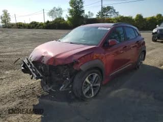 ✅ 2020 Hyundai Kona Ultimate • VIN: KM8K5CA58LU430499 • Лот: 84575705. Опубликован ранее на Copart с пробегом 143 568 миль. Бесплатный доступ к архиву аукционных продаж из США и подробный отчёт об истории автомобиля на DreamBid. Изображение 1.