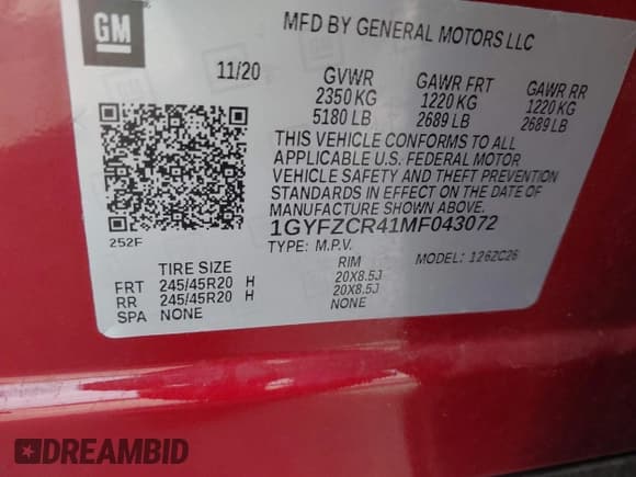 ✅ 2021 Cadillac XT4 FWD Premium Luxury • VIN: 1GYFZCR41MF043072 • Лот: 41769251. Опубликован ранее на IAAI с пробегом 31 053 миль. Бесплатный доступ к архиву аукционных продаж из США и подробный отчёт об истории автомобиля на DreamBid. Изображение 9.