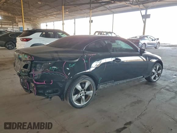 ✅ 2011 Lexus IS 350 C • VIN: JTHFE2C22B2505161 • Lot: 95975385. Listed on Copart with 53,235 mi. Free auction sales archive from the USA and detailed vehicle history report at DreamBid. Image 3.