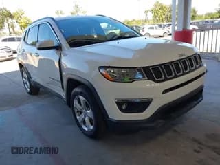 ✅ 2019 Jeep Compass Latitude • VIN: 3C4NJCBB1KT809368 • Lot: 43563628. Listed on IAAI with 53,609 mi. Free auction sales archive from the USA and detailed vehicle history report at DreamBid. Image 1.