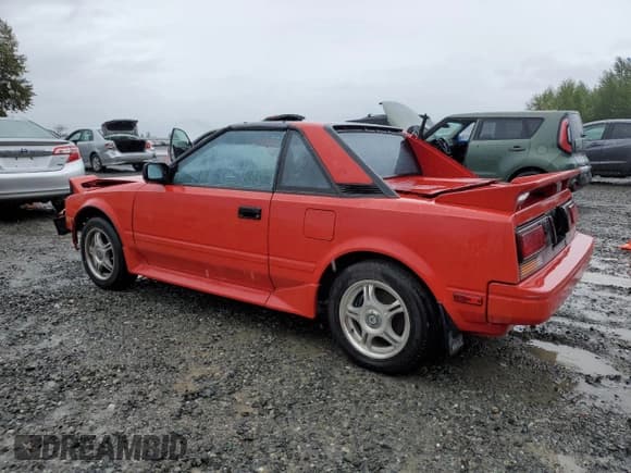 ✅ 1987 Toyota MR2 • VIN: JT2AW15J2H0115679 • Lot: 68299205. Wystawiony na Copart z przebiegiem 148 167 mil. Bezpłatny archiwum sprzedaży aukcyjnych z USA i szczegółowy raport historii pojazdu na DreamBid. Zdjęcie 2.