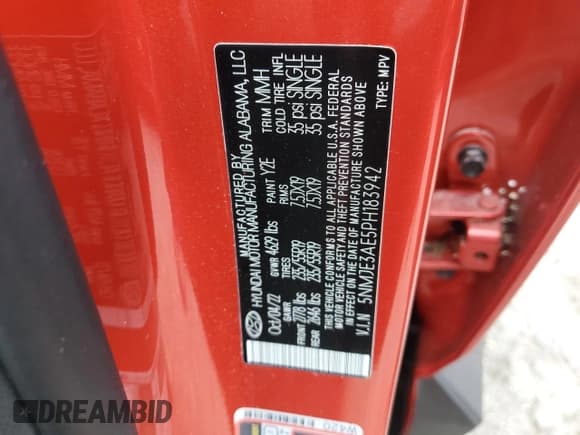 ✅ 2023 Hyundai Tucson Limited • VIN: 5NMJE3AE5PH183942 • Lot: 78010804. Wystawiony na Copart z przebiegiem Nie podano. Bezpłatny archiwum sprzedaży aukcyjnych z USA i szczegółowy raport historii pojazdu na DreamBid. Zdjęcie 14.