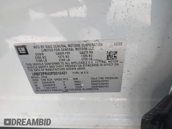 ✅ 2023 Buick Envision Essence • VIN: LRBFZPR43PD016421 • Lot: 41367300. Wystawiony na IAAI z przebiegiem 44 149 mil. Bezpłatny archiwum sprzedaży aukcyjnych z USA i szczegółowy raport historii pojazdu na DreamBid. Zdjęcie 9.