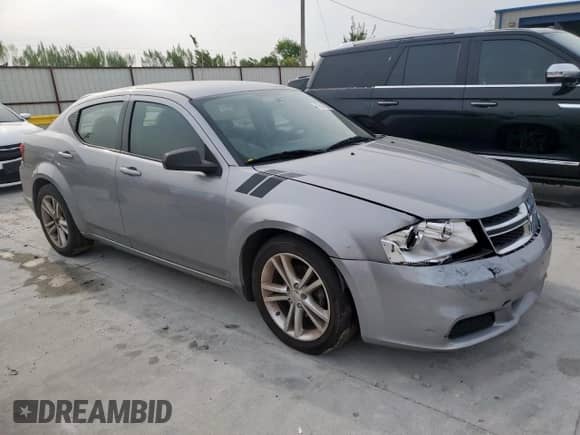 2013 Dodge Avenger SE with VIN 1C3CDZAB8DN666946, listed as a Copart auction lot 70590785 with 173,172 mi miles and Salvage title. Bid and sale history available at DreamBid. Image 4.