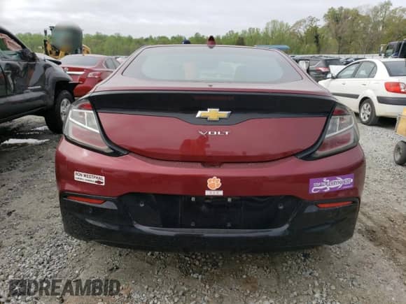 2017 Chevrolet Volt Premier with VIN 1G1RB6S59HU126948, listed as a Copart auction lot 46911143 with 67,901 mi miles and . Bid and sale history available at DreamBid. Image 6.