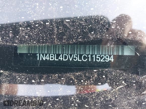 ✅ 2020 Nissan Altima SV • VIN: 1N4BL4DV5LC115294 • Lot: 42487660. Wystawiony na IAAI z przebiegiem 122 369 mil. Bezpłatny archiwum sprzedaży aukcyjnych z USA i szczegółowy raport historii pojazdu na DreamBid. Zdjęcie 9.